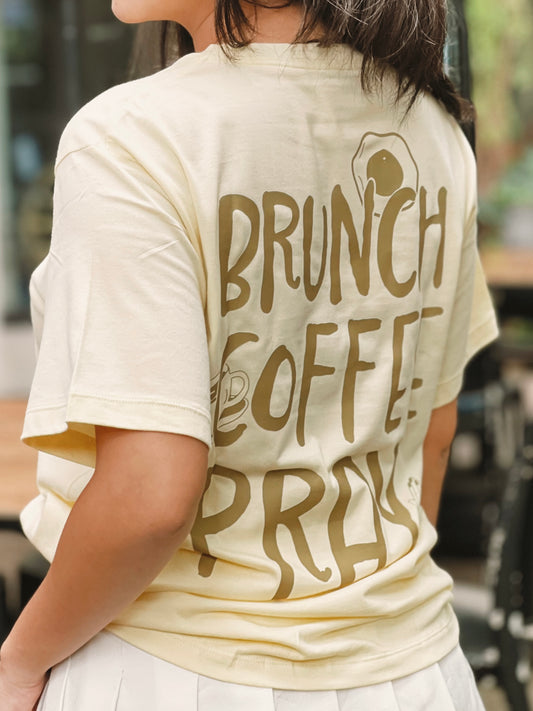 Coffee Brunch Pray (Matcha Green) Tee
