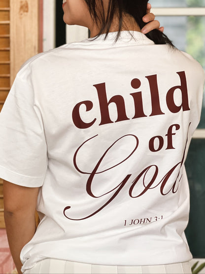Child of God (Maroon Print) Tee