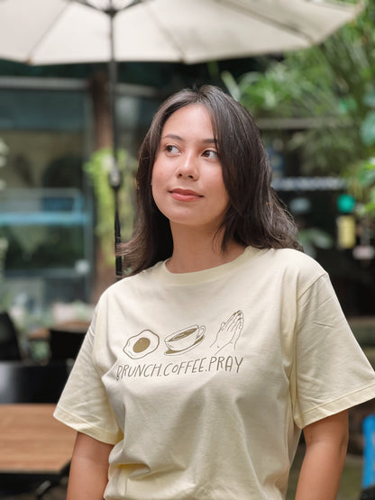 Coffee Brunch Pray (Matcha Green) Tee